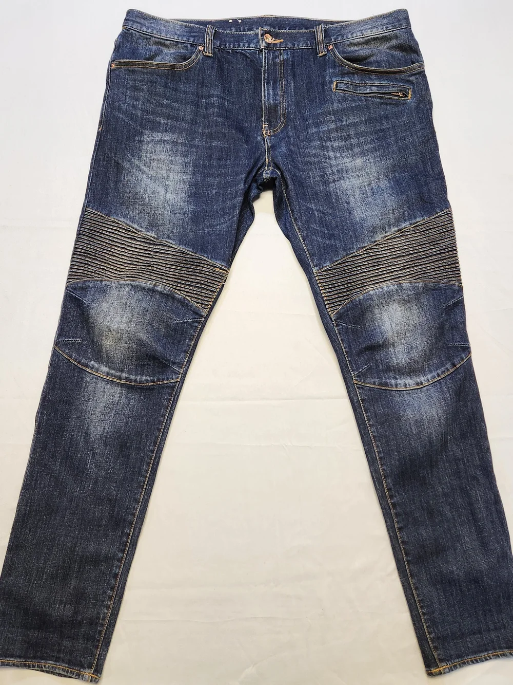 Armani Exchange A|X 38x32 $210 Men's Skinny Biker Med Gray Stretch Cotton Jeans